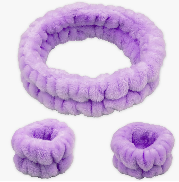 Wrist Washbands with Headband Set