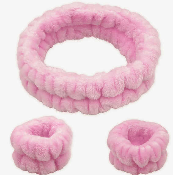 Wrist Washbands with Headband Set
