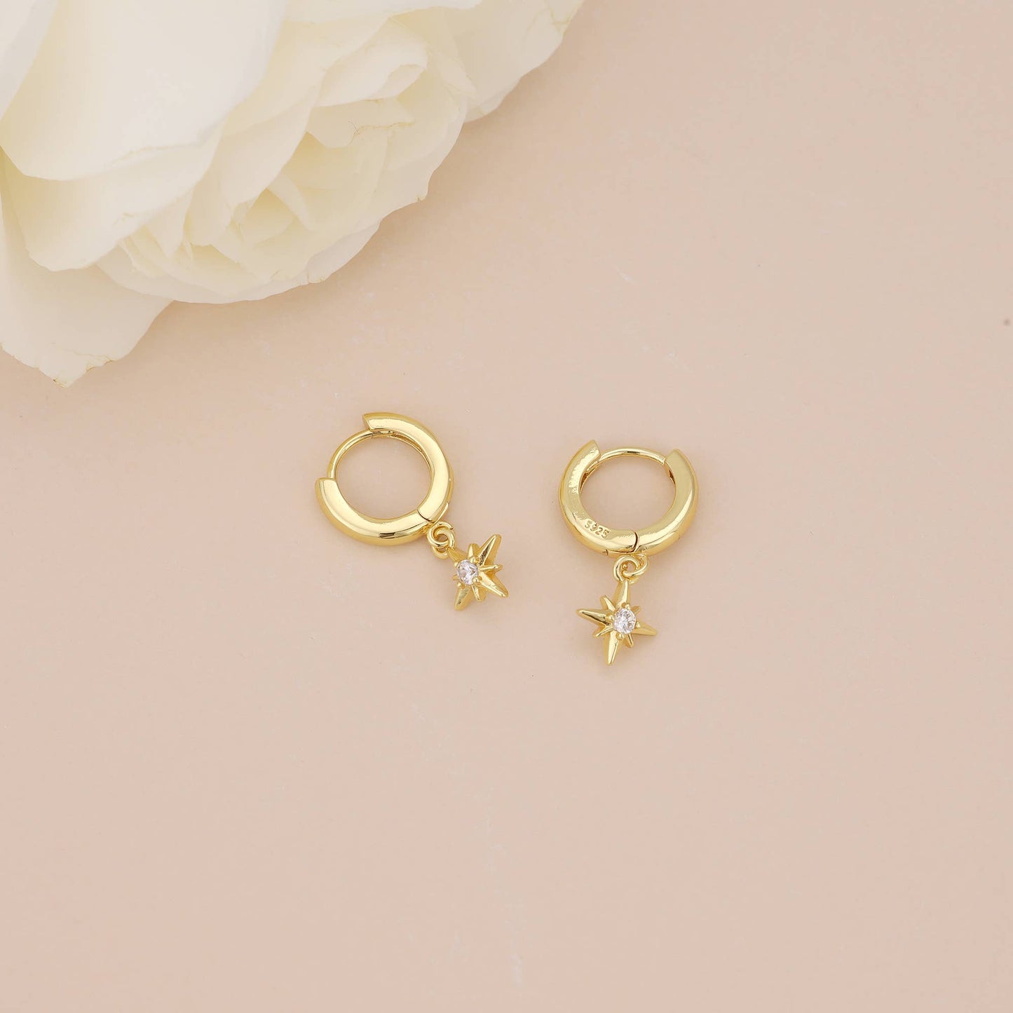 Star dangle earring