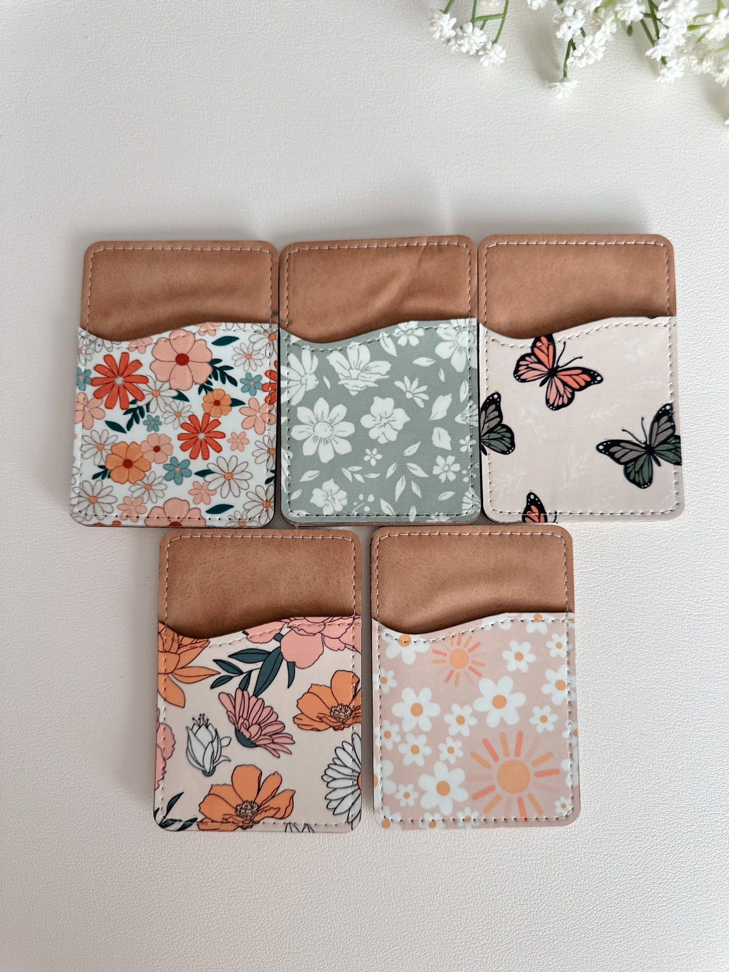 Phone Wallet, Card Holder, Stick on Phone Wallet,