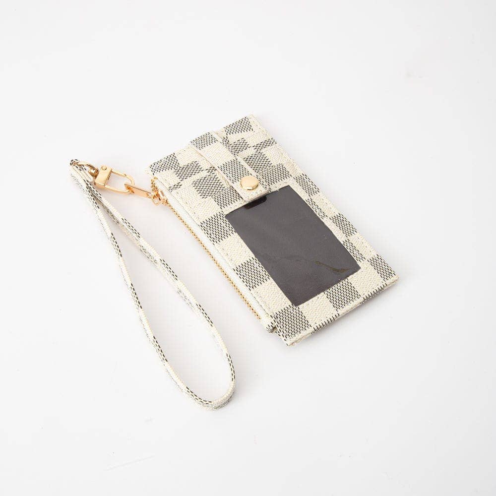 Checker Slim Cardholder Wallet Wristlet