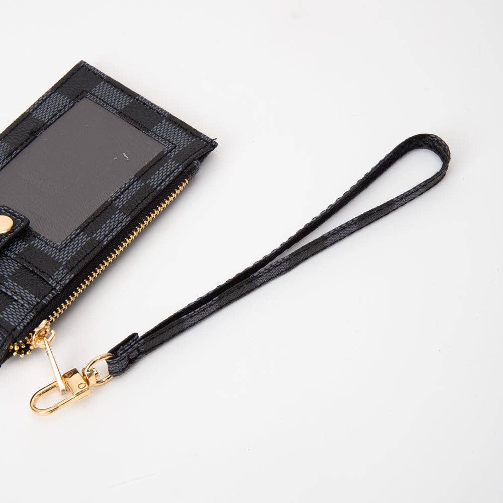 Checker Slim Cardholder Wallet Wristlet
