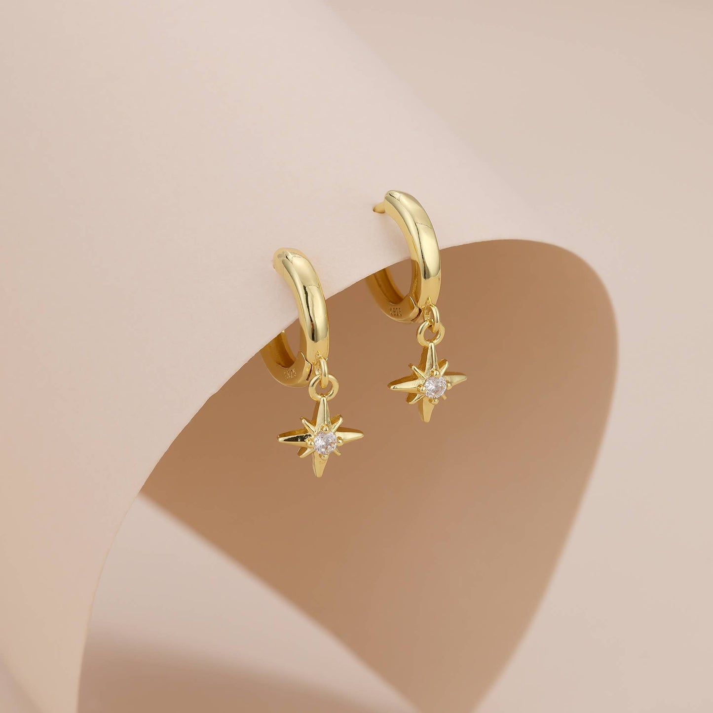 Star dangle earring