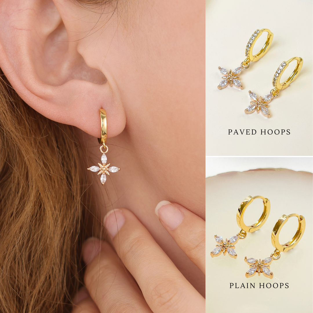 star dangle earrings