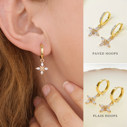 star dangle earrings