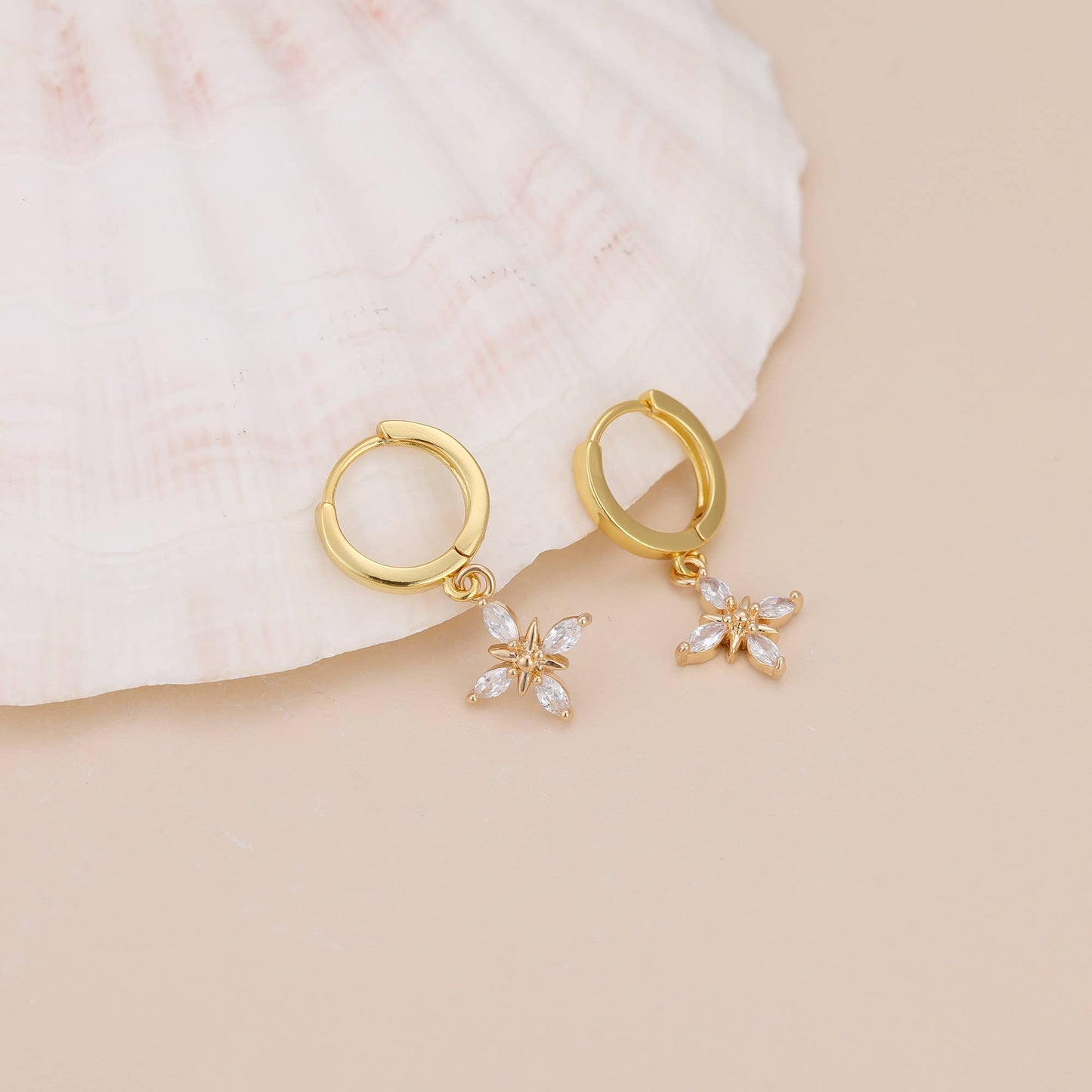 star dangle earrings