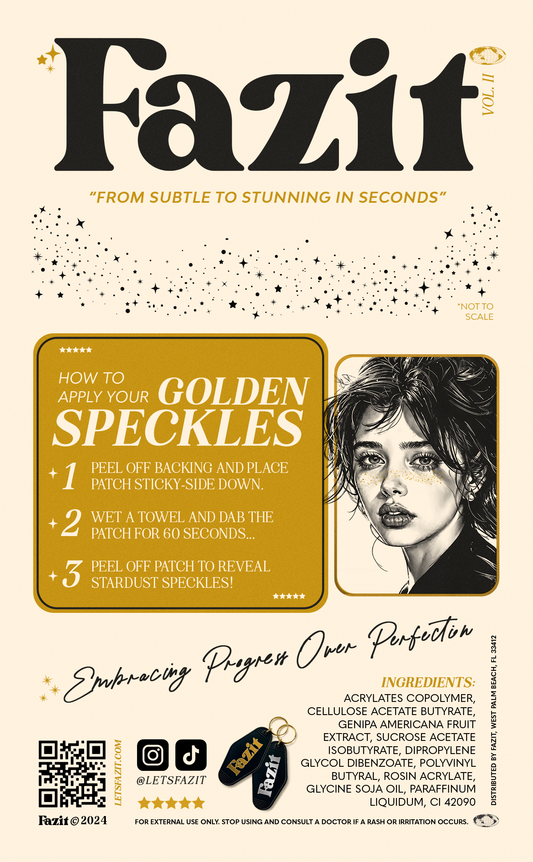 Fazit Gold Stardust Speckles Makeup Patches