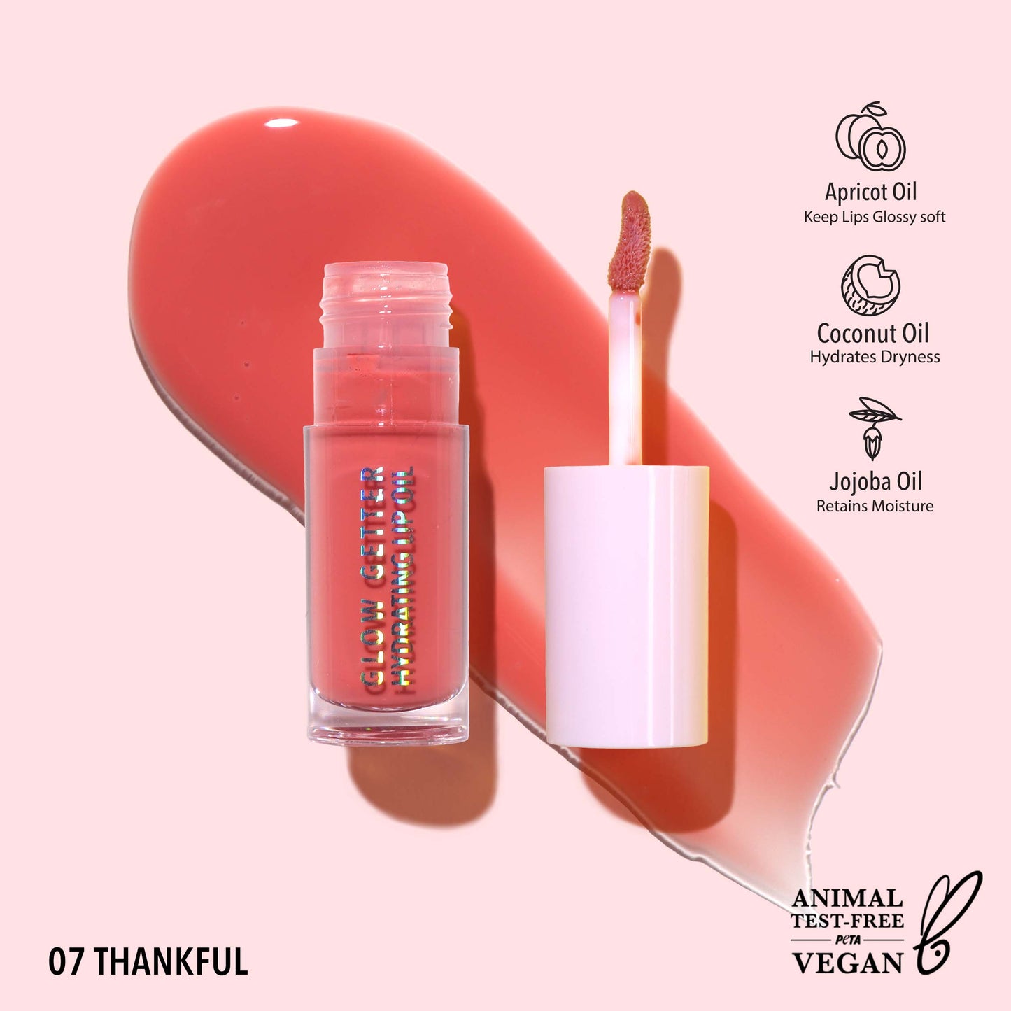 Glow Getter Hydrating Lip Oil, Thankful