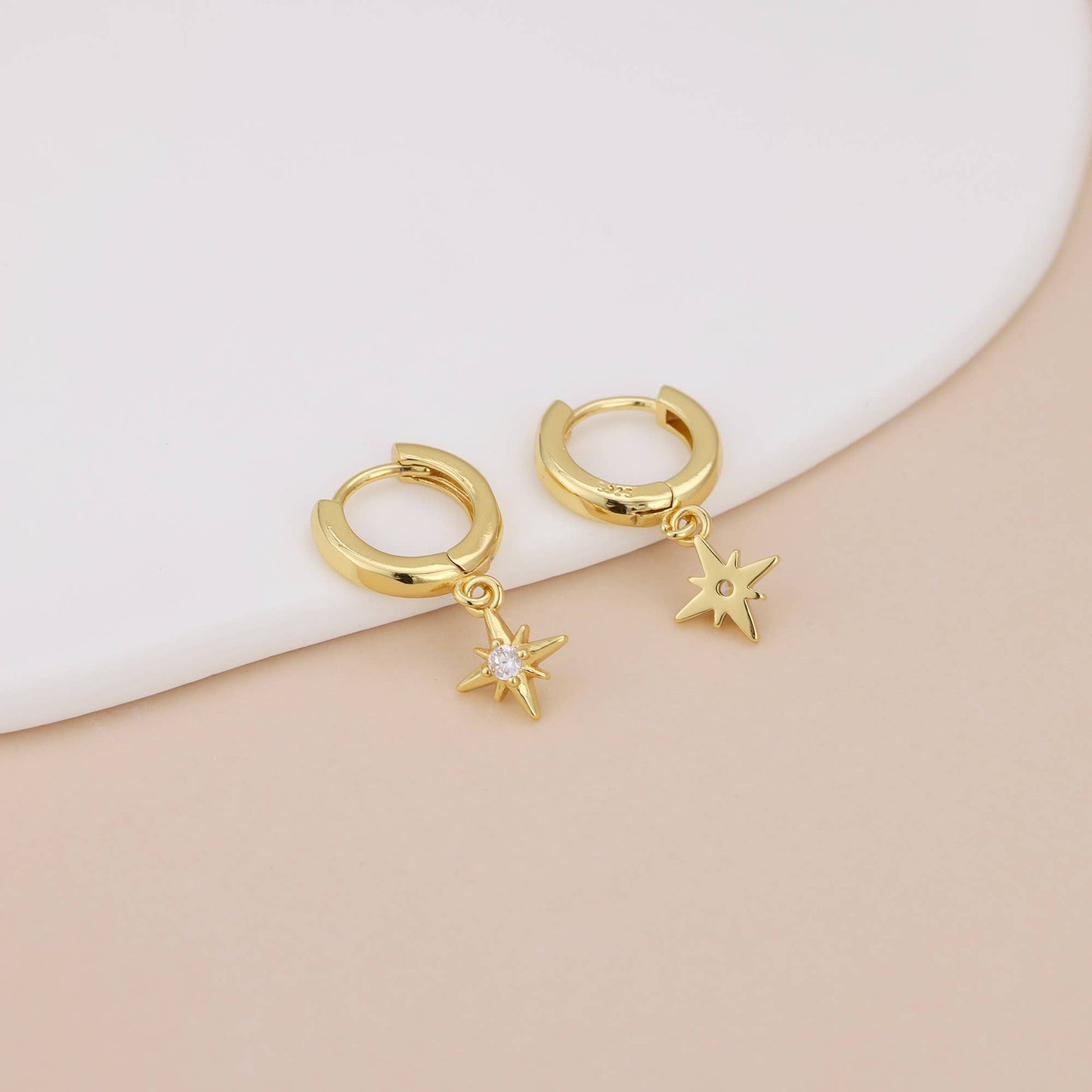 Star dangle earring