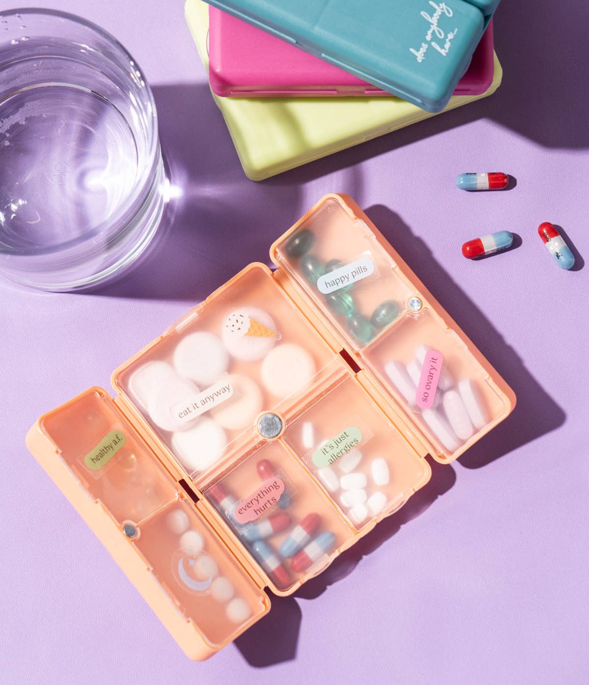 Crush Everything's Fine Pill & Vitamin Case