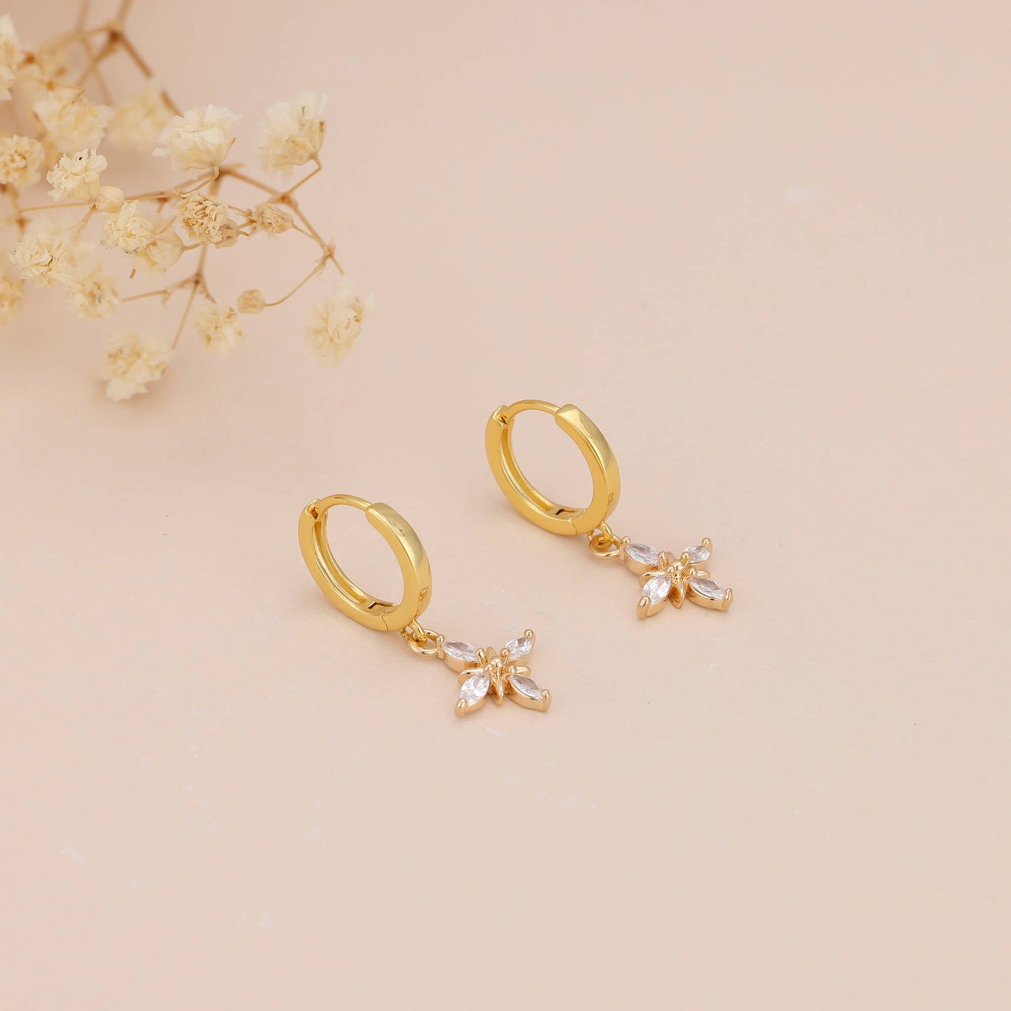 star dangle earrings