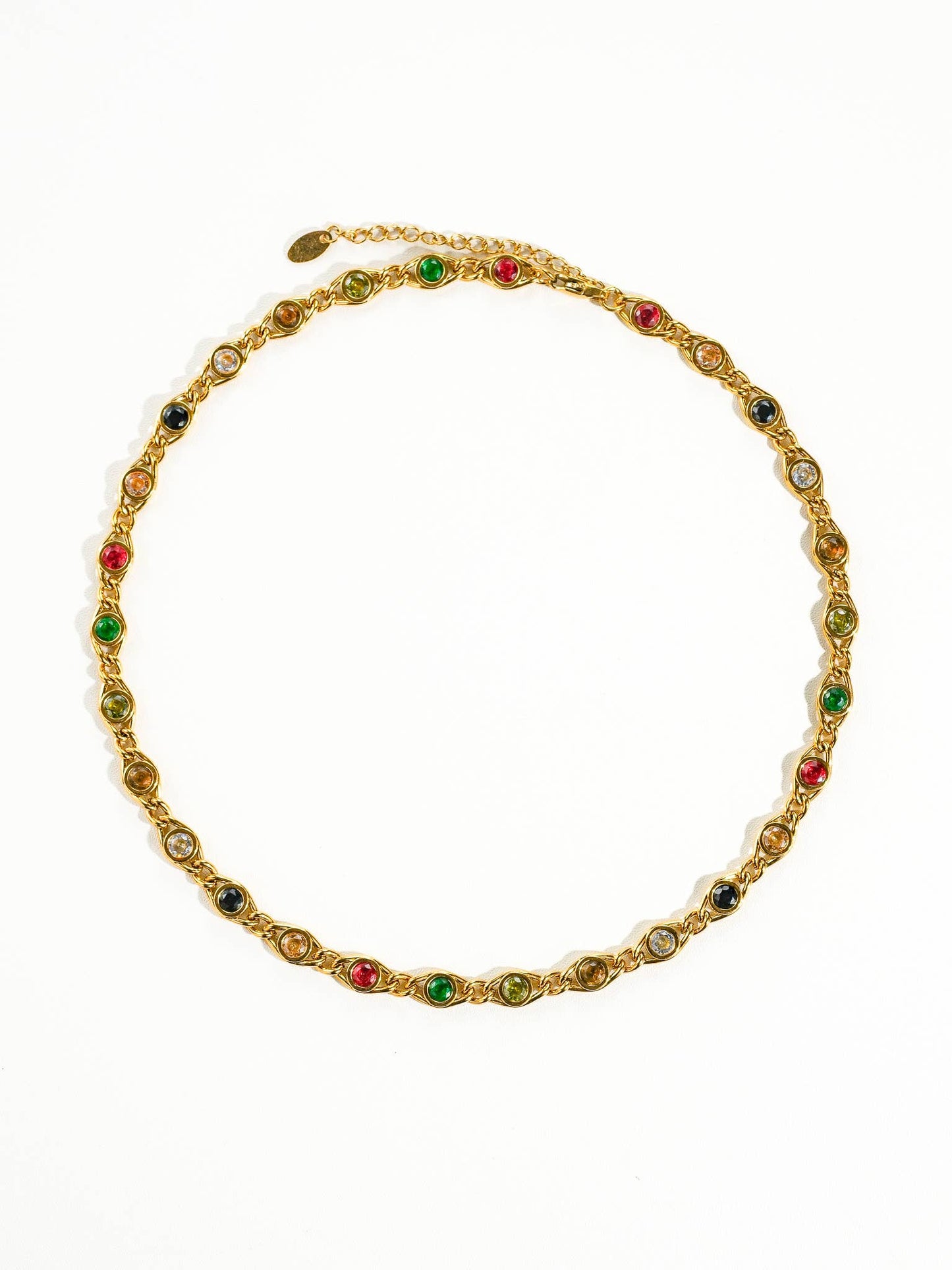 Alba Colored Cubic Zirconia Necklace, Bracelet