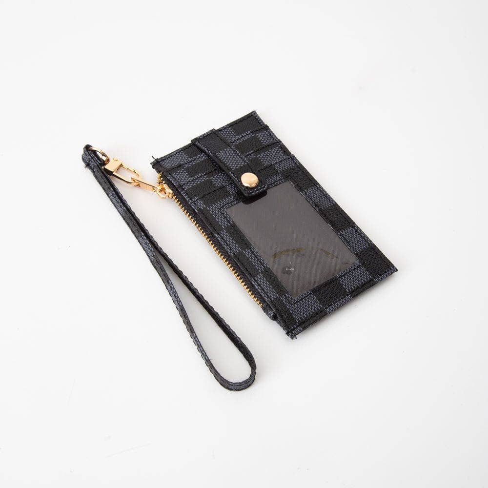 Checker Slim Cardholder Wallet Wristlet