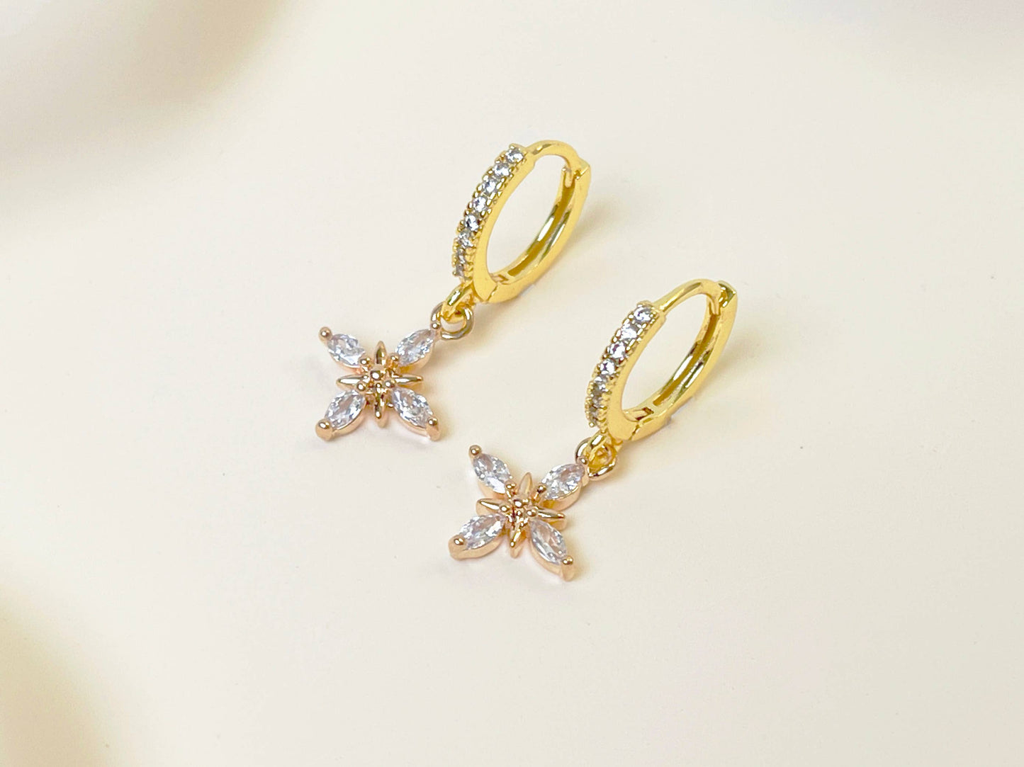 star dangle earrings